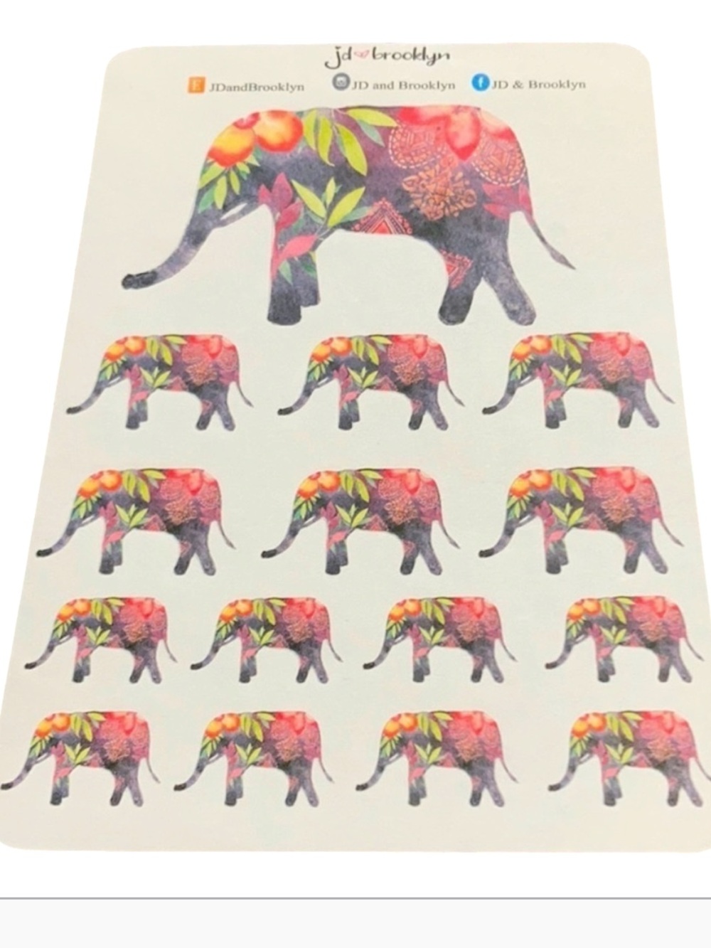 Elephant Flower stickers